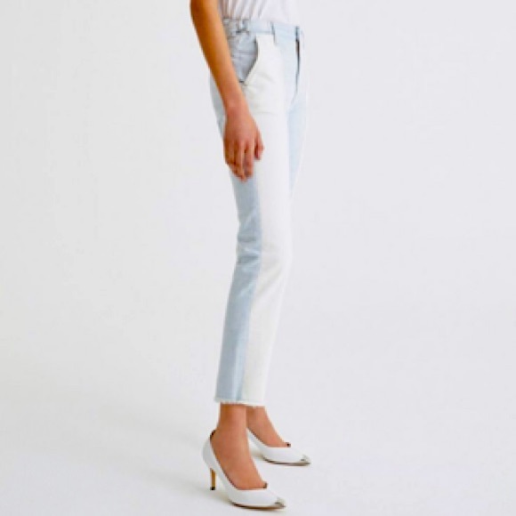 “NEW” AG Adriano Goldschmied The Isabelle High-Rise Straight Crop Jean - Picture 2 of 8